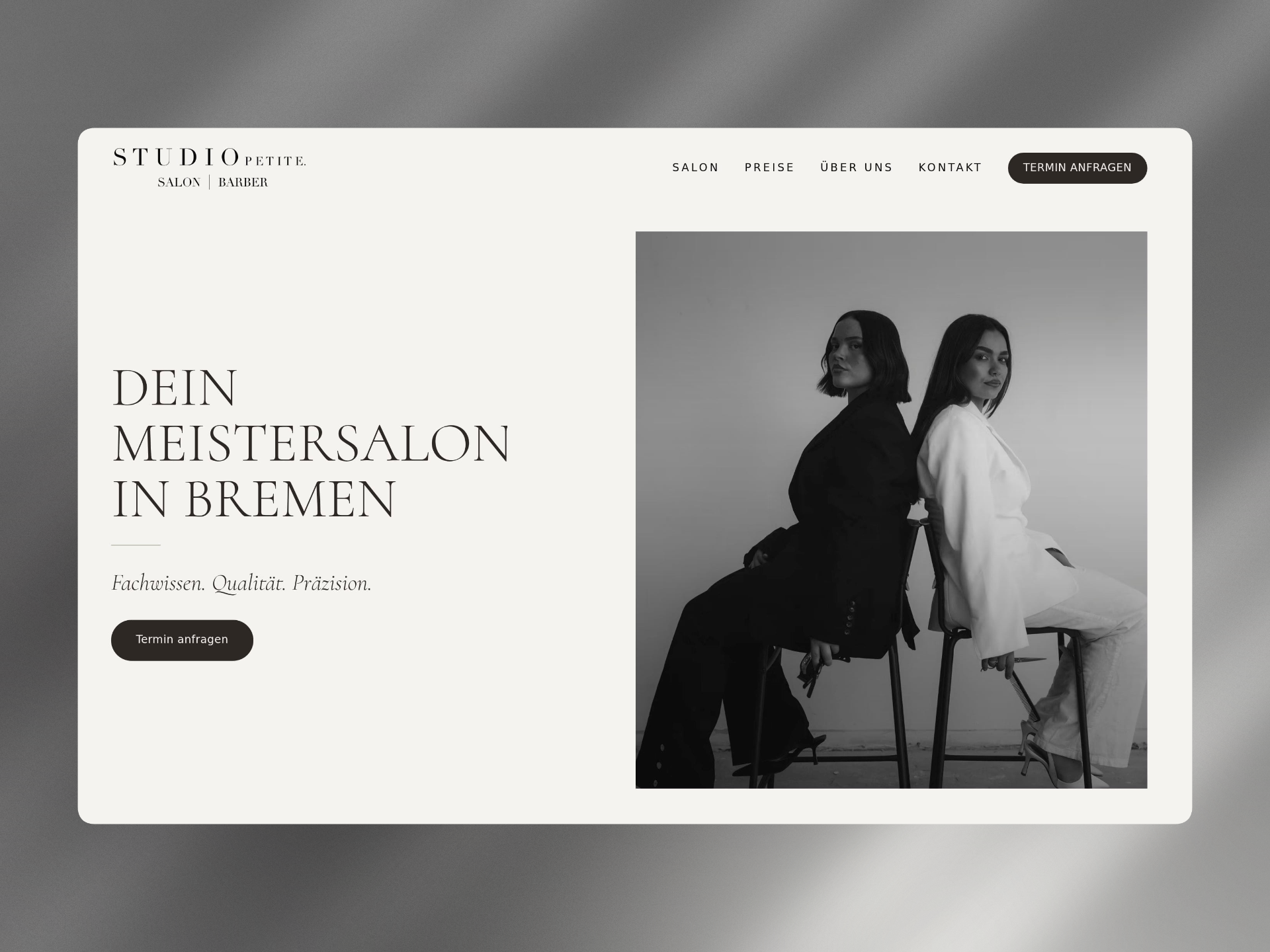 Studio Petite — Hair salon website
